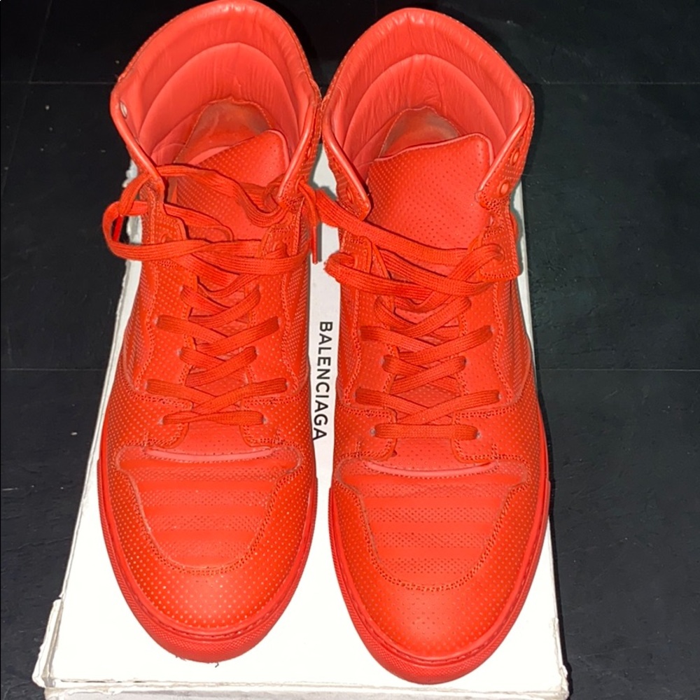 Balenciaga Men's Perforated Leather Sneaker